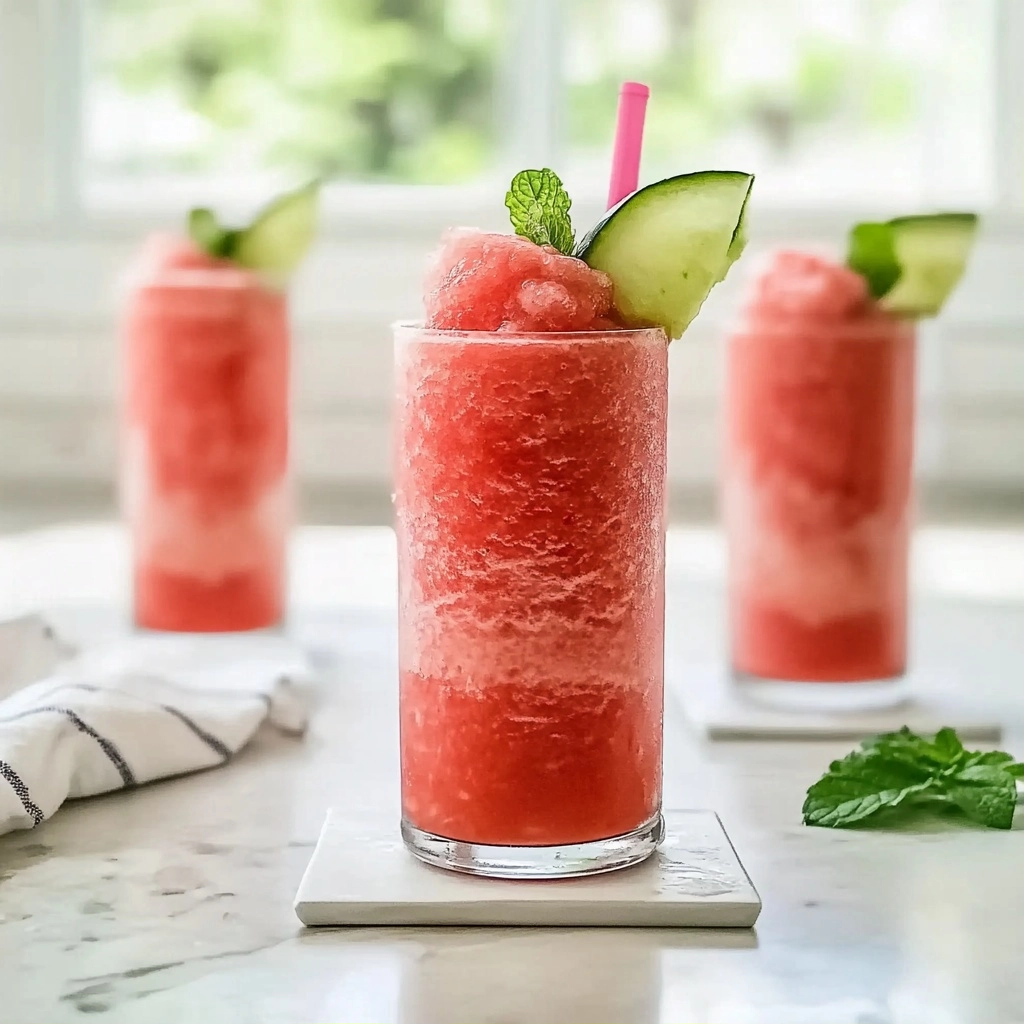 Cool Down with a Gluten-Free Dairy-Free Watermelon Slushie!