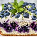 Gluten-Free Blueberry Mojito Poke Cake: A Refreshing Dessert Delight