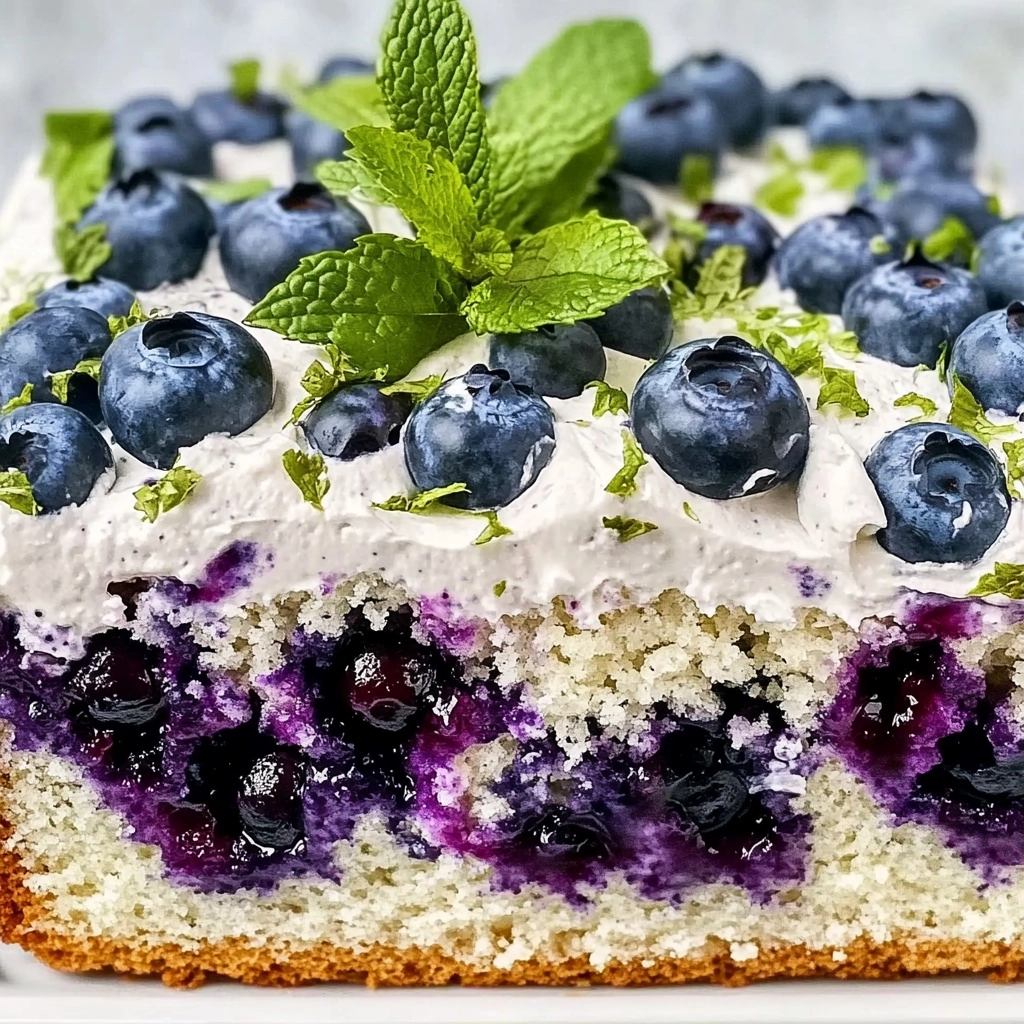 Gluten-Free Blueberry Mojito Poke Cake: A Refreshing Dessert Delight