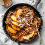 Gluten-Free Peach Crisp with Salted Coconut Milk Caramel: A Summer Dessert Delight