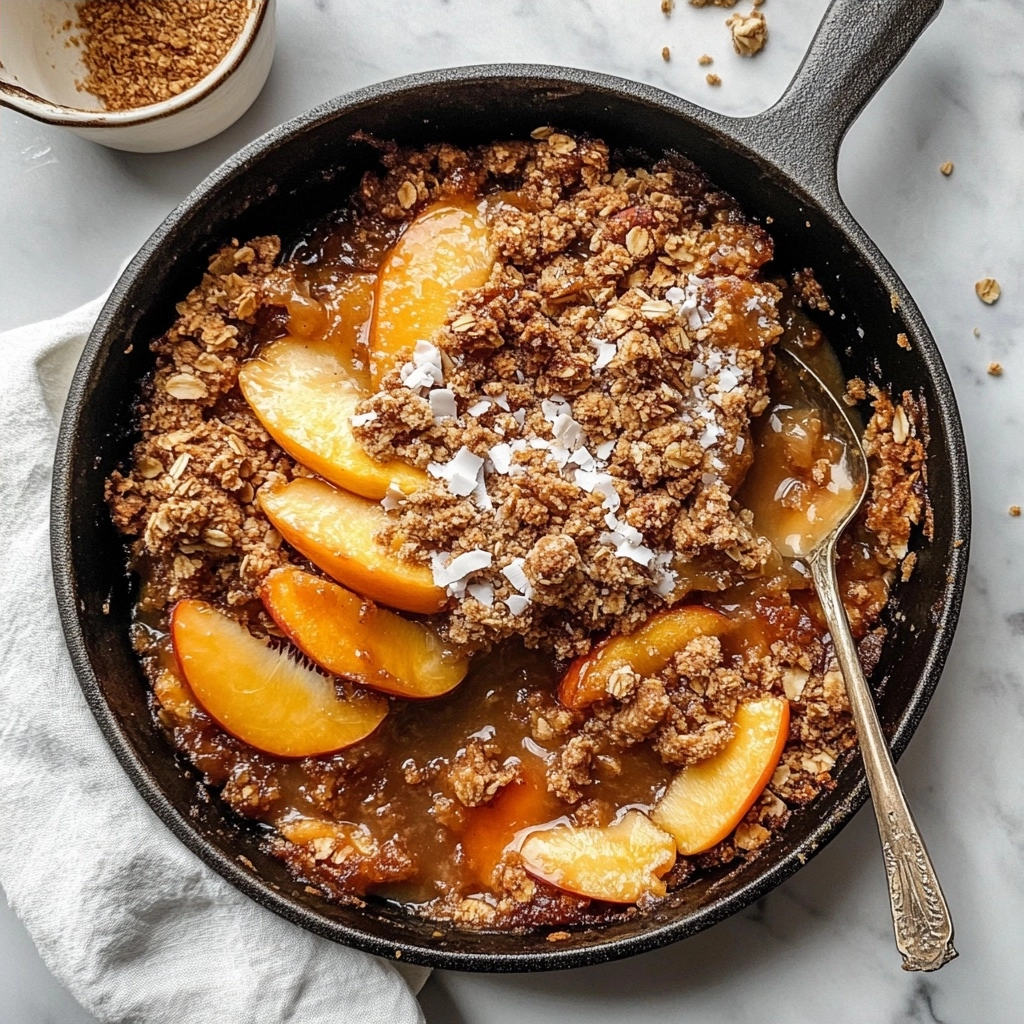 Gluten-Free Peach Crisp with Salted Coconut Milk Caramel: A Summer Dessert Delight