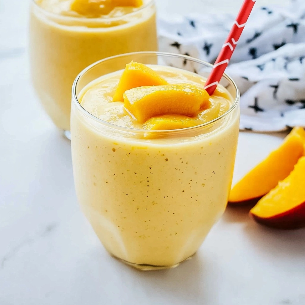 Easy Gluten-Free Peach Mango Smoothie: Your Tropical Escape!
