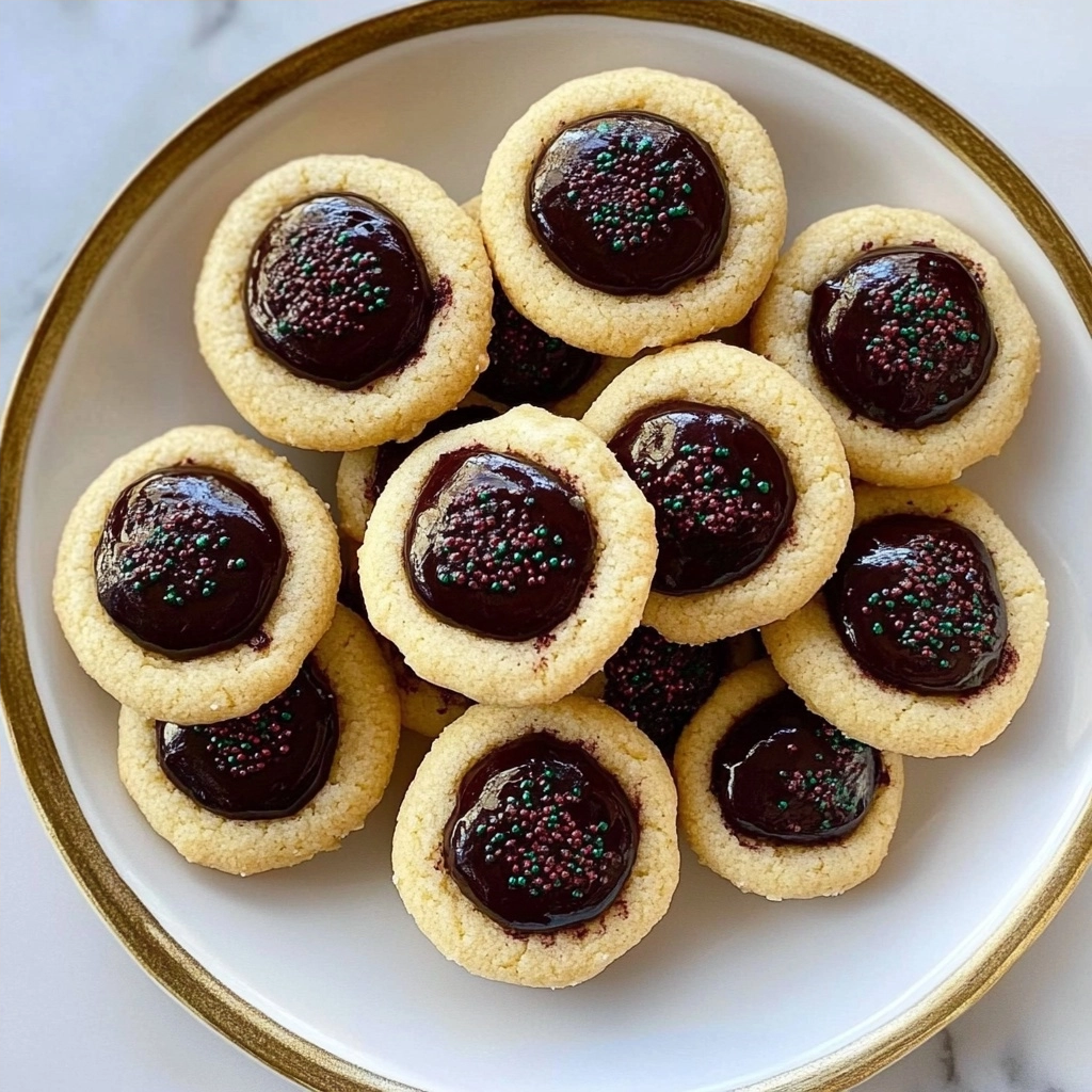 Gluten-free Chocolate Thumbprint Cookies