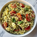 Gluten-Free Caprese Orzo Pasta Salad