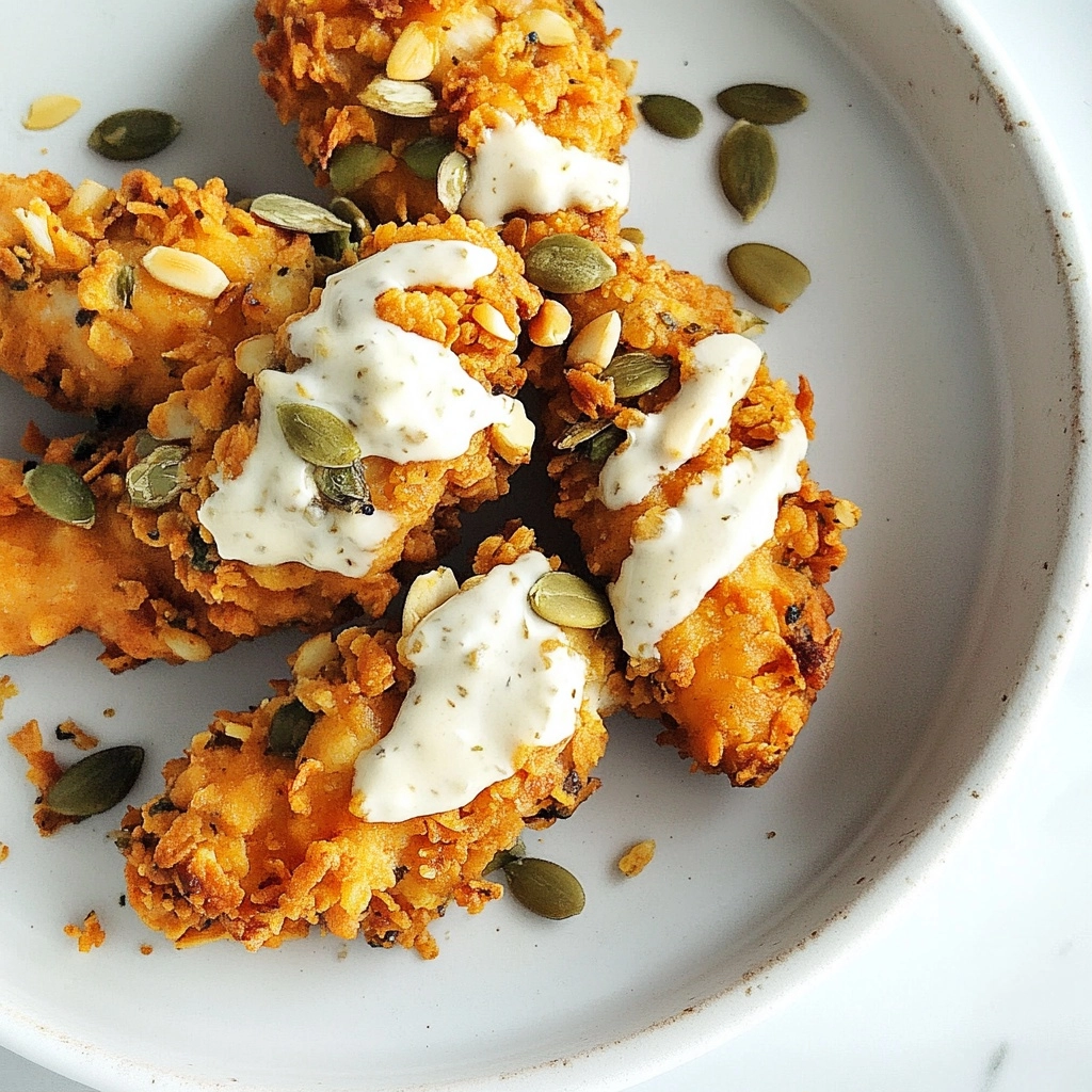 Gluten-Free Chicken Fingers with Healthy Honey Mustard Sauce